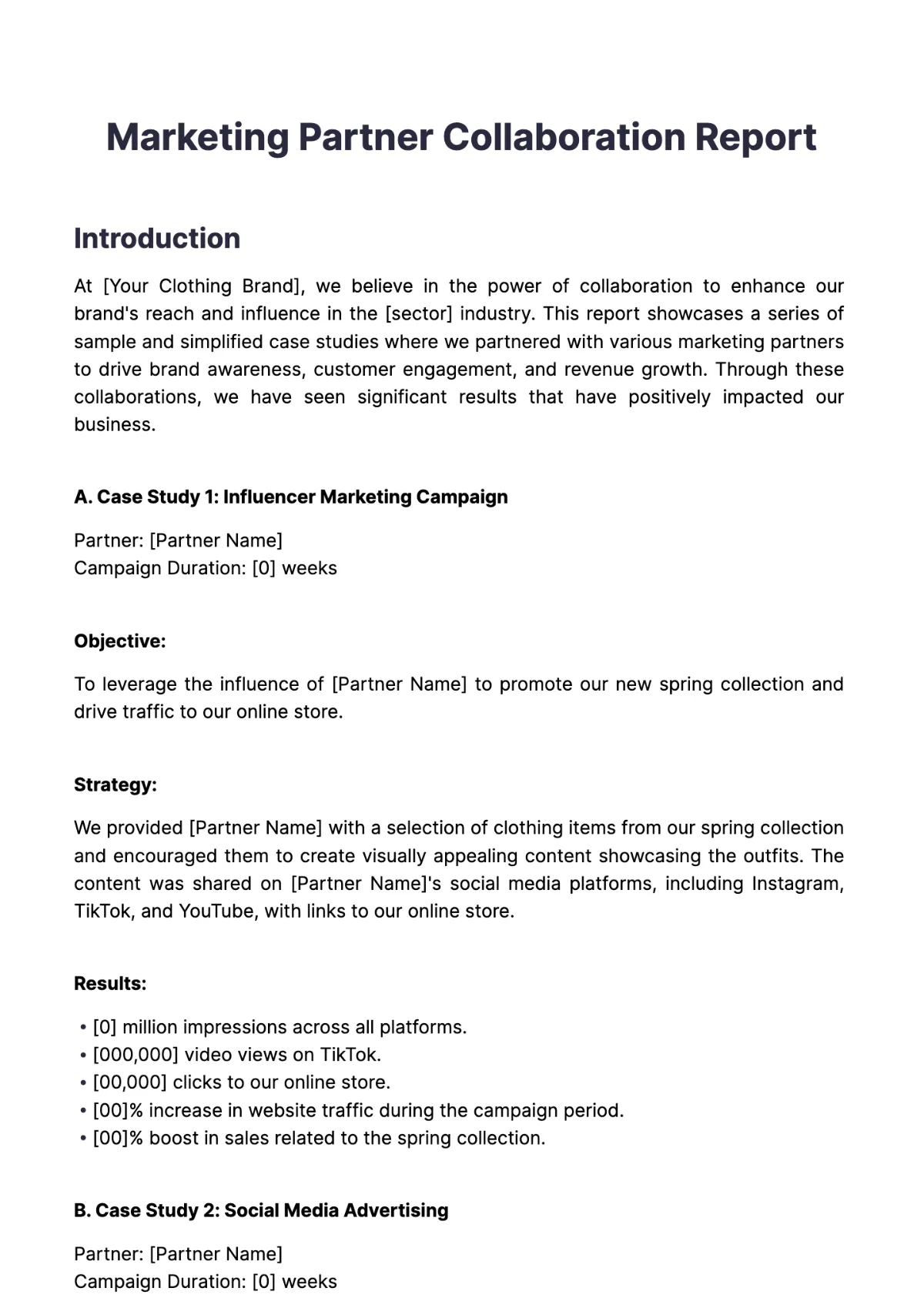 Partnered brand asset featured on template.net