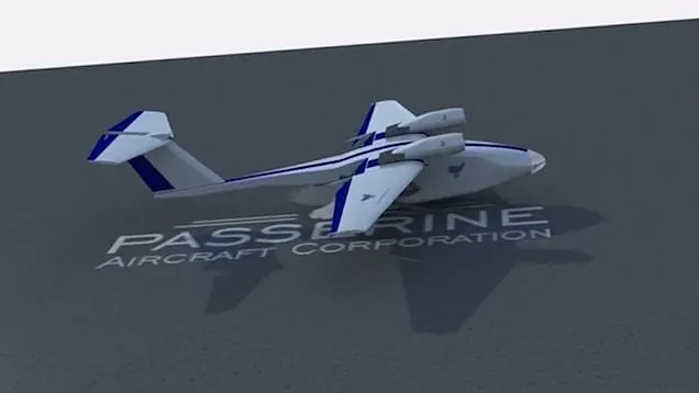 Passerine Aircraft brand asset featured on dailymail.co.uk