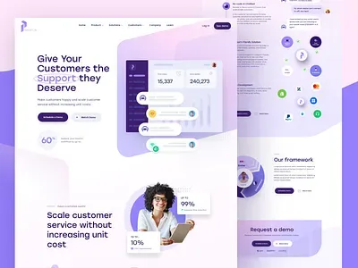 Percept.AI brand asset featured on dribbble.com