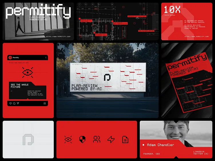 Permitify brand asset featured on dribbble.com