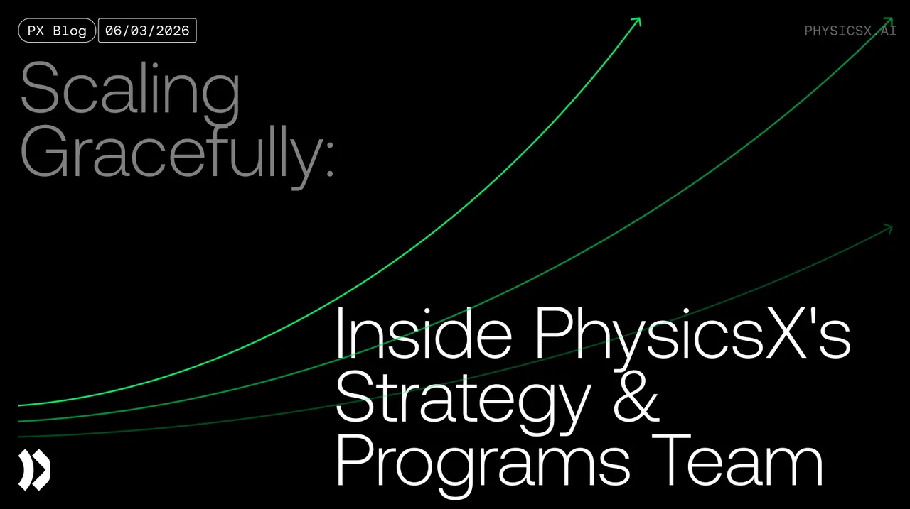 PhysicsX brand asset featured on physicsx.ai