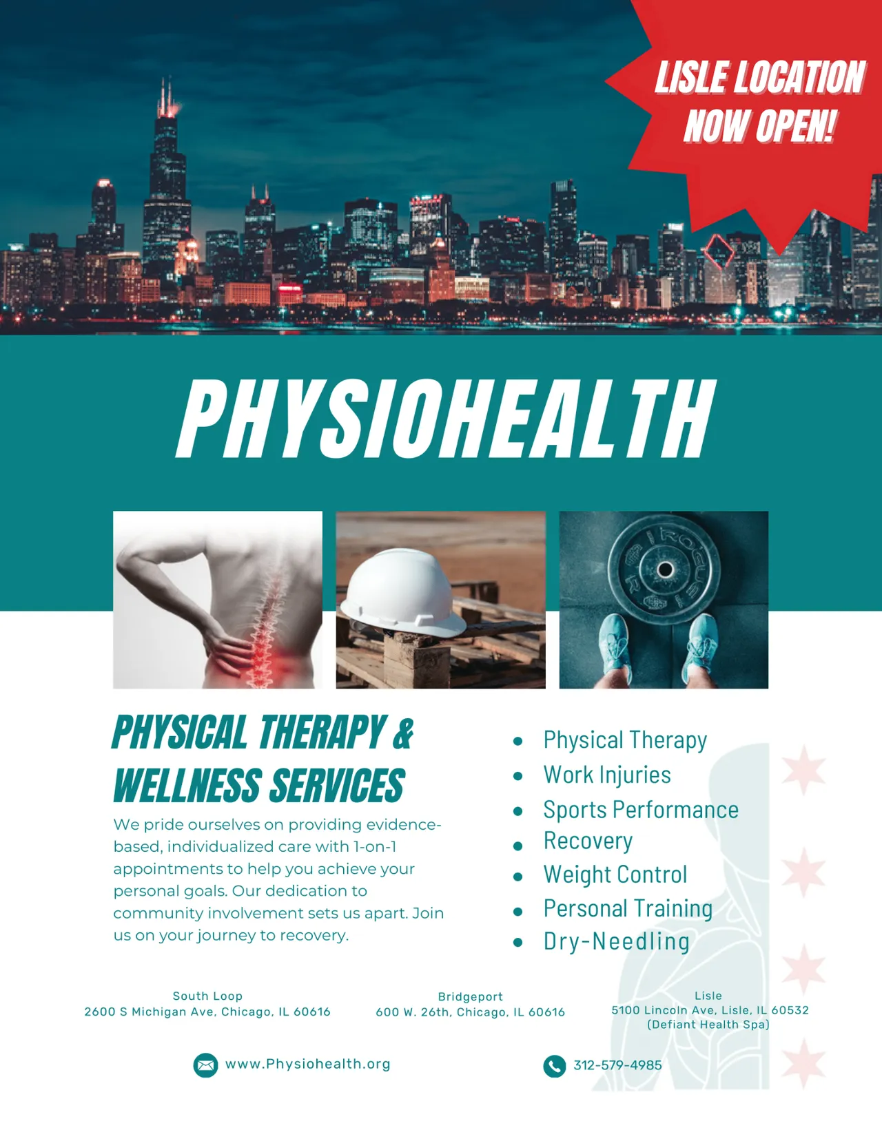 PhysioHealth brand asset featured on physiohealth.org