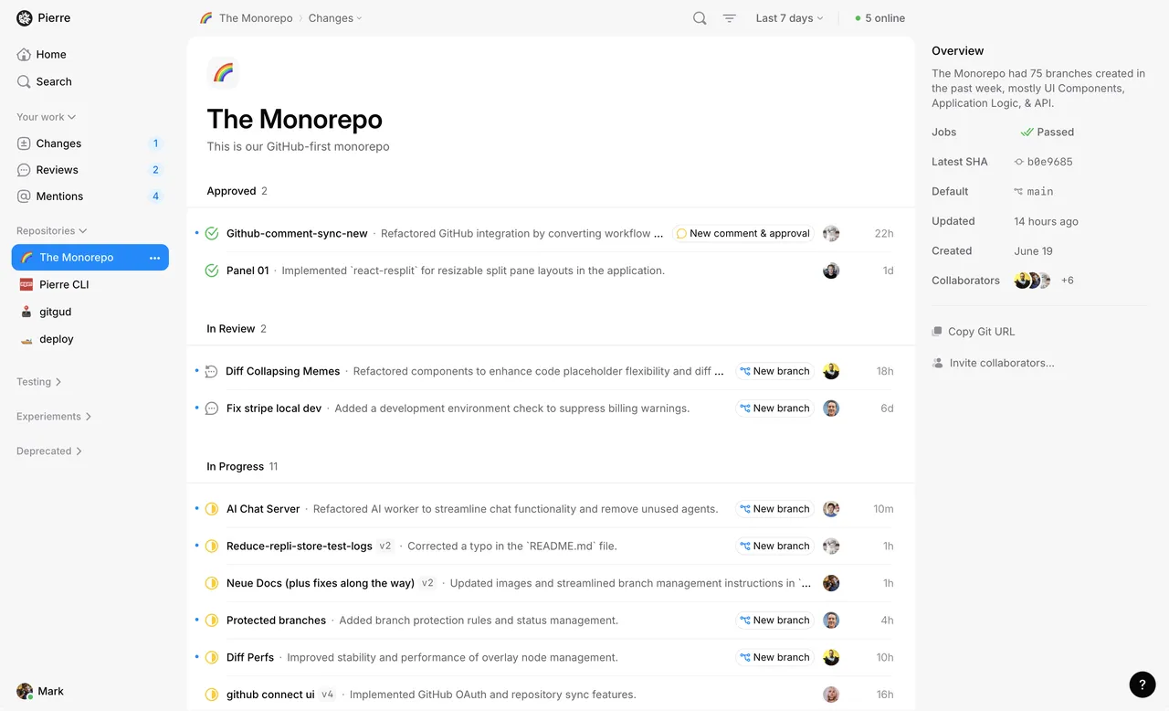 Pierre brand asset featured on docs.pierre.co