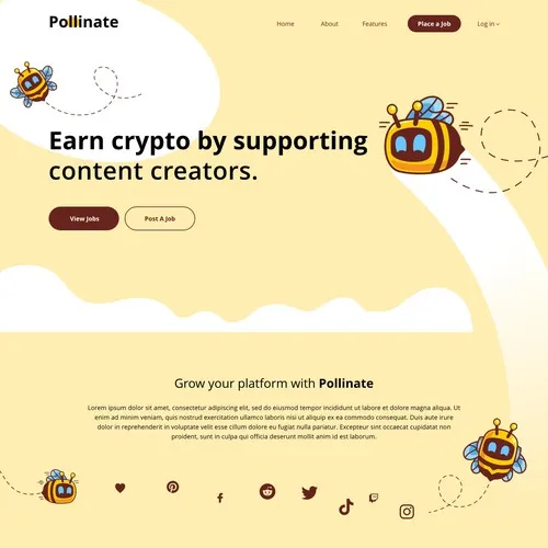 Pollinate brand asset featured on 99designs.co.uk