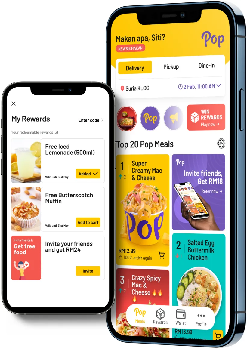 Pop Meals brand asset featured on popmeals.com.my