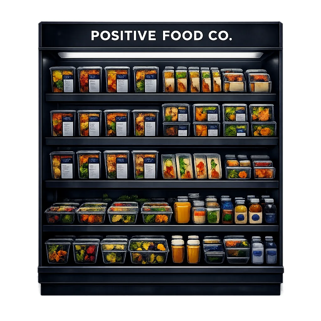 Positive brand asset featured on positive.co