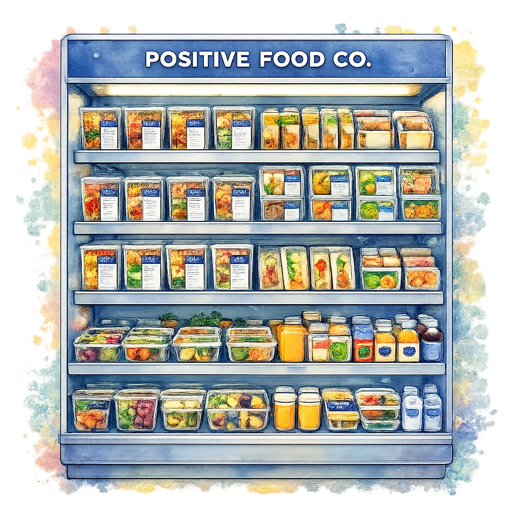 Positive brand asset featured on positive.co