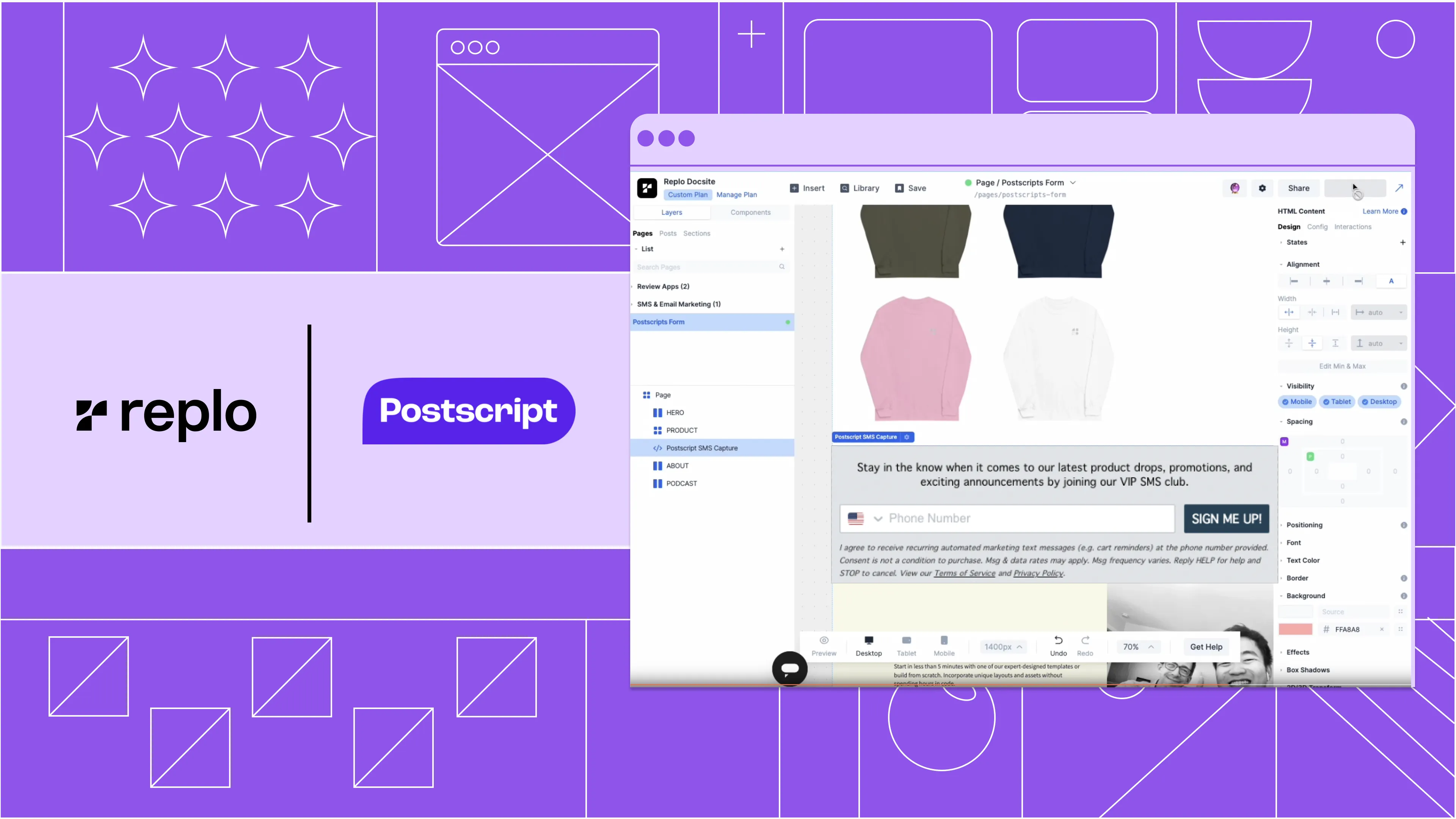 Postscript brand asset featured on postscript.io