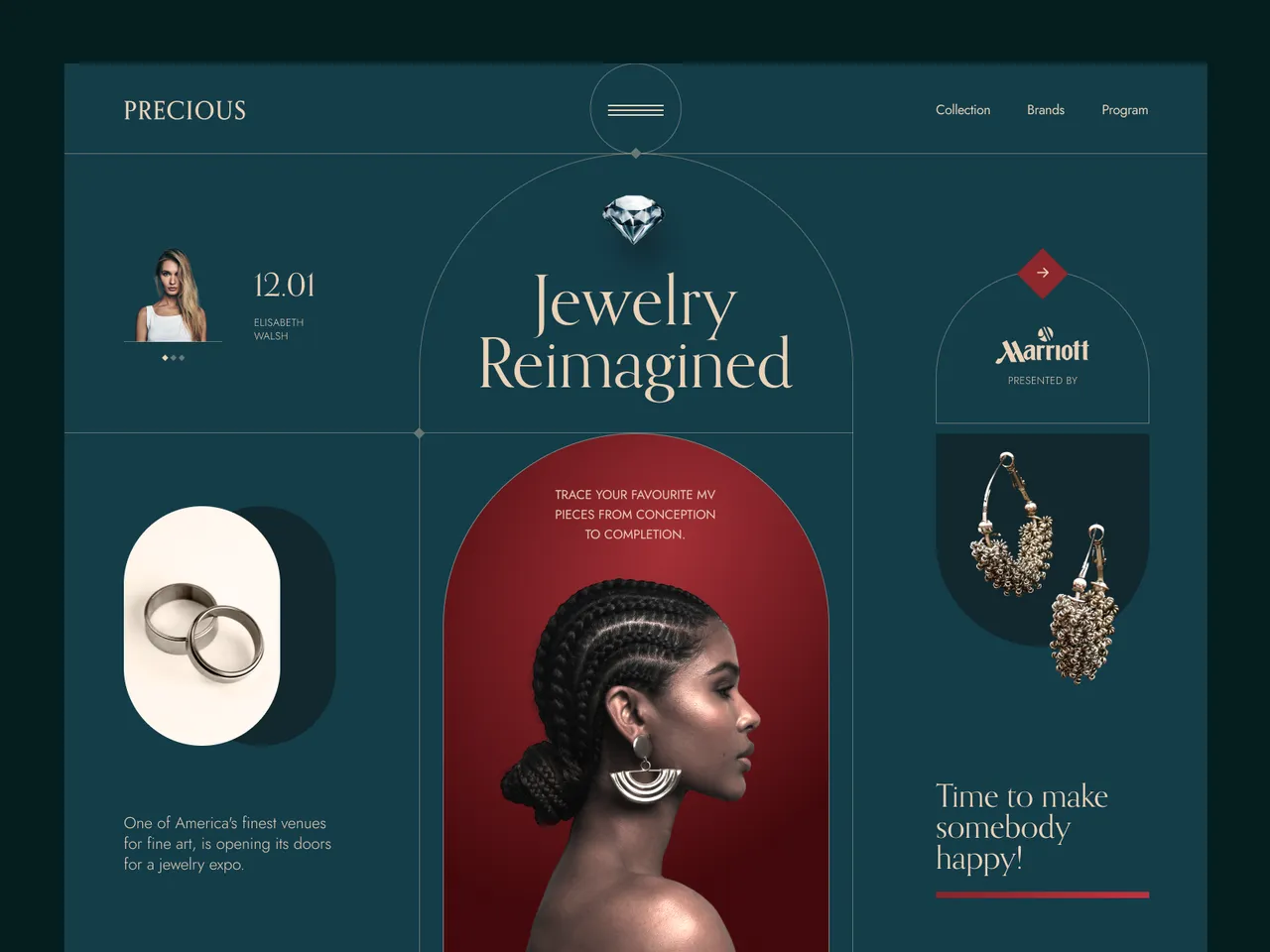 Precious brand asset featured on dribbble.com