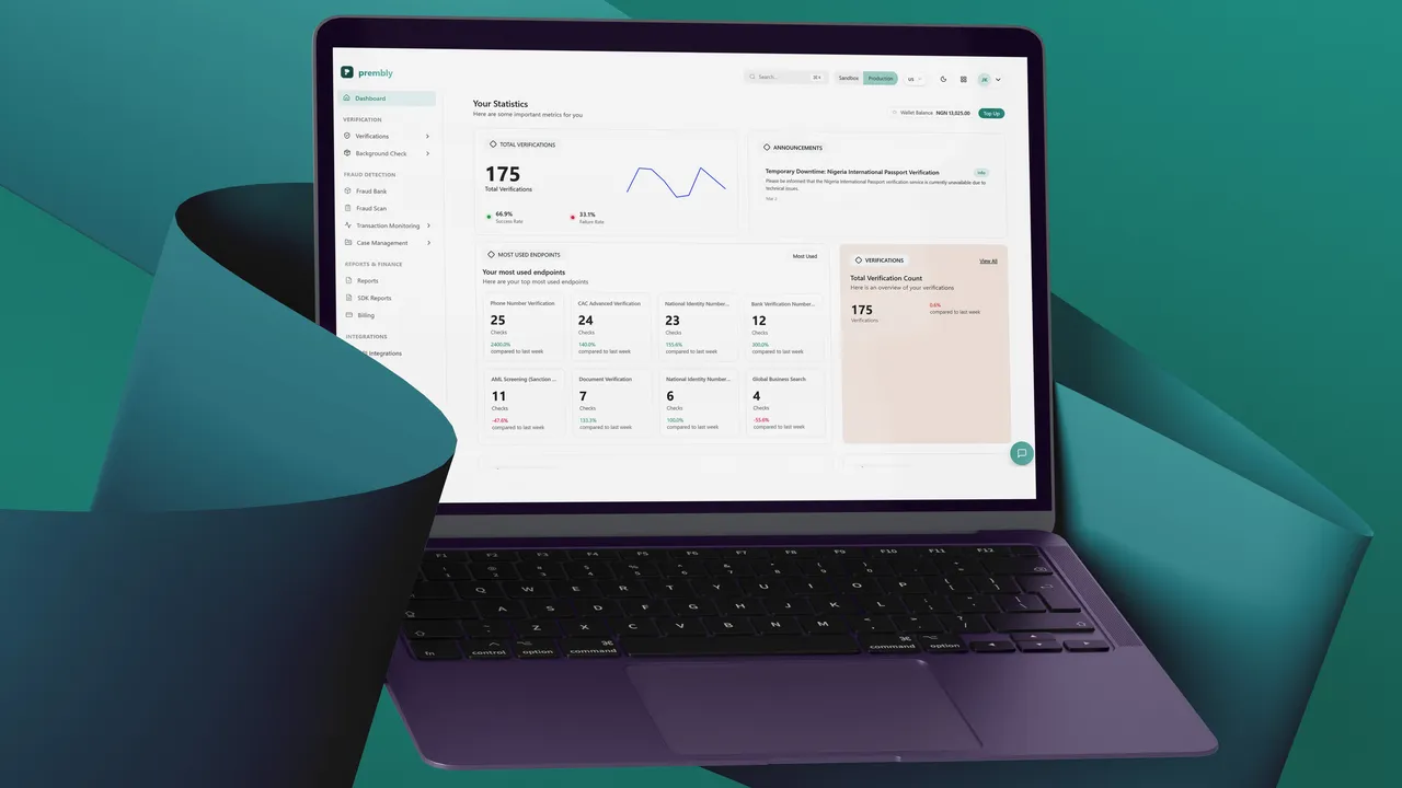 Prembly (formerly Identitypass) brand asset featured on prembly.com