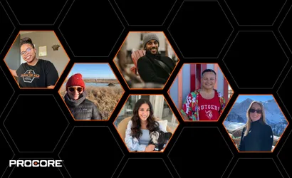 Procore brand asset featured on careers.procore.com