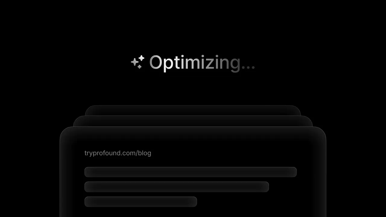 Profound brand asset featured on tryprofound.com