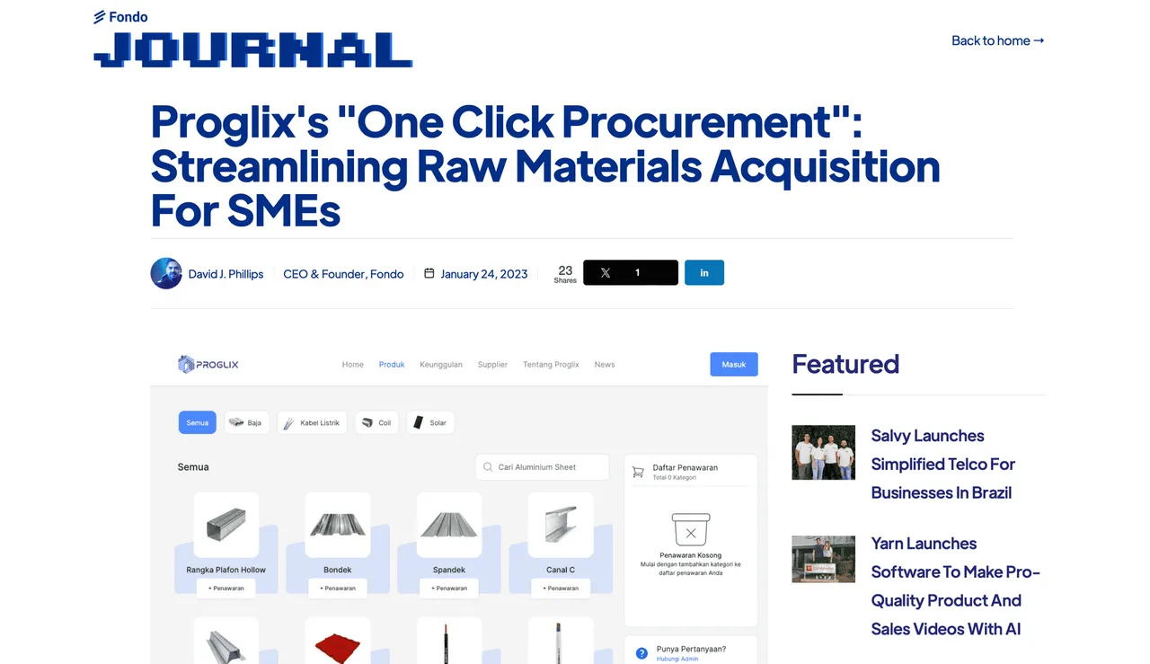 Proglix brand asset featured on proglix.com