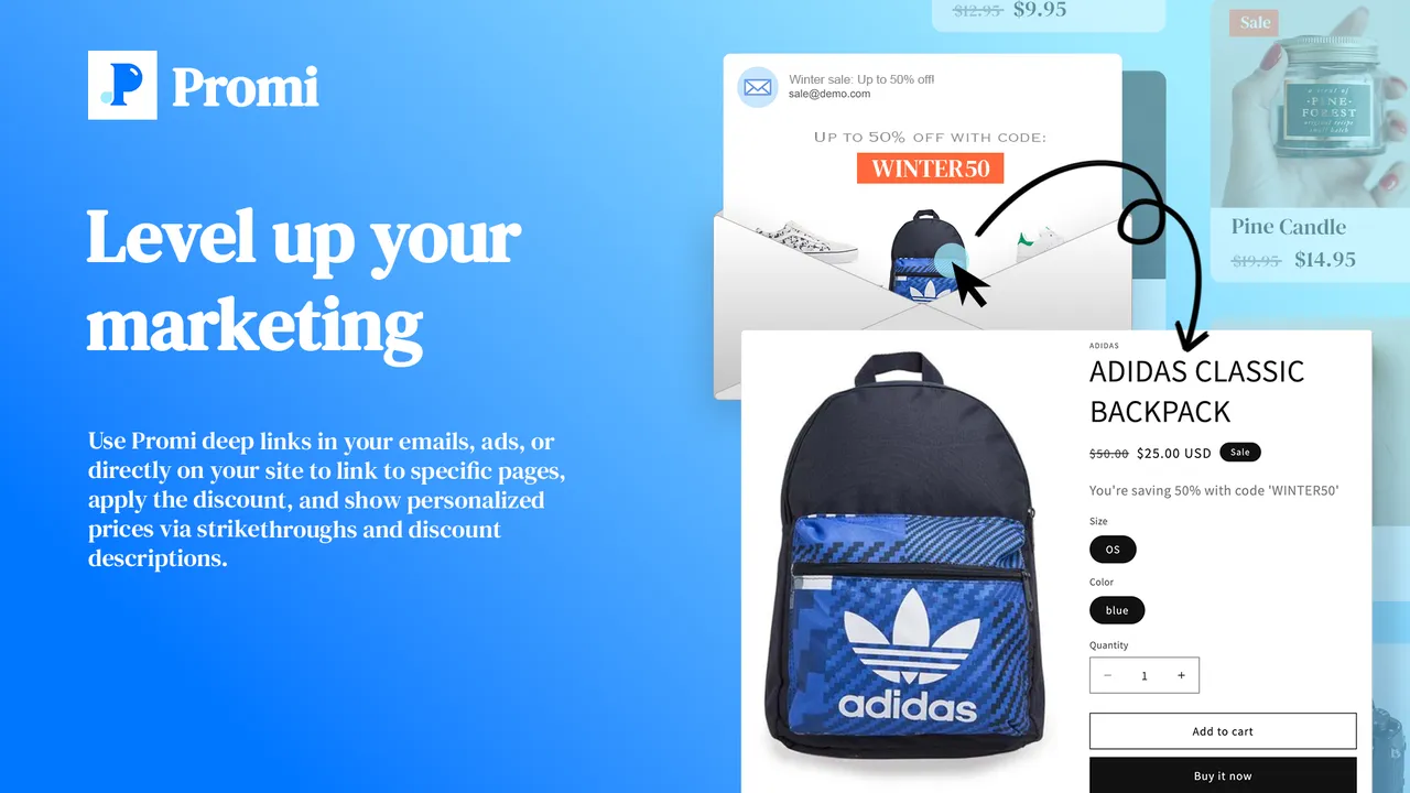 Promi brand asset featured on producthunt.com
