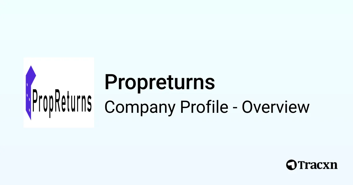 PropReturns brand asset featured on tracxn.com