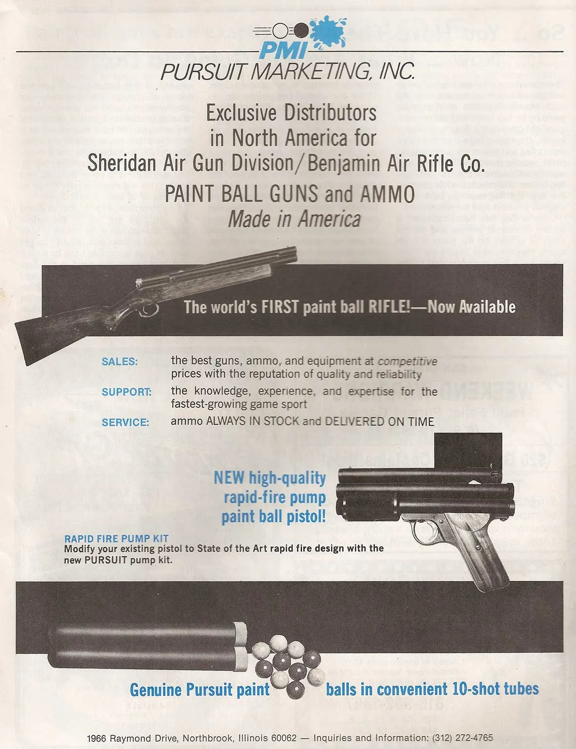 Pursuit brand asset featured on paintballhistory.com