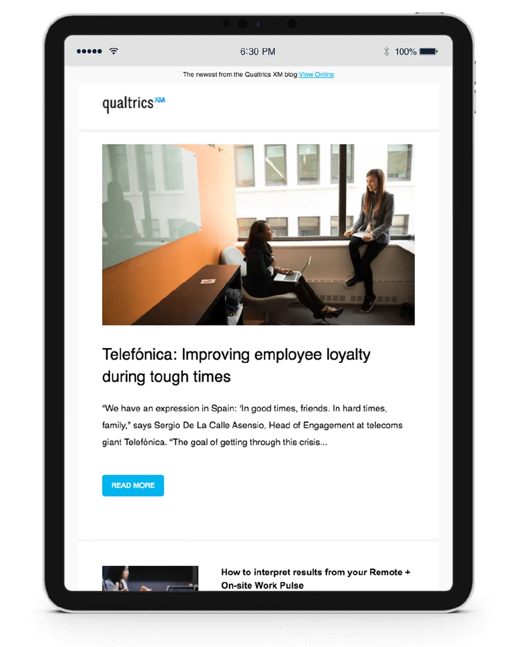Qualtrics brand asset featured on qualtrics.com