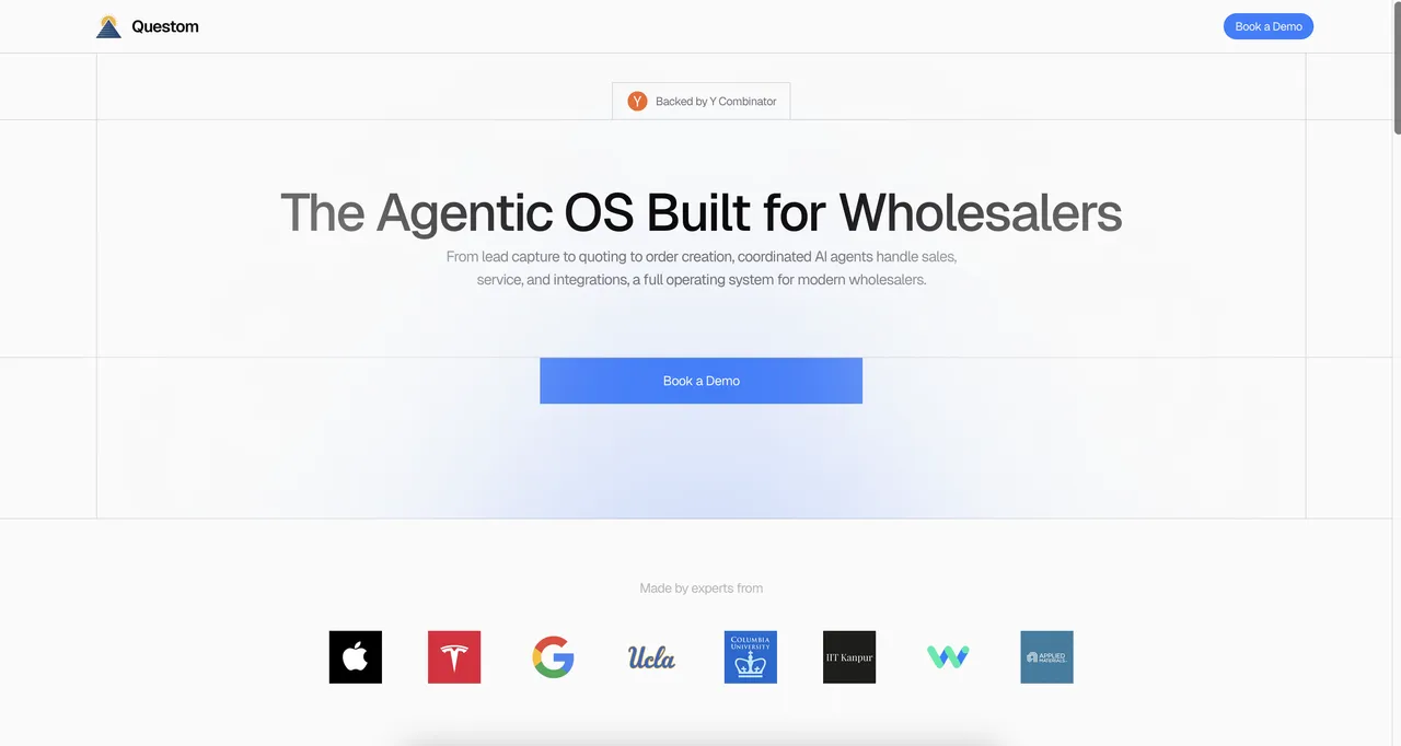 Questom brand asset featured on fondo.com