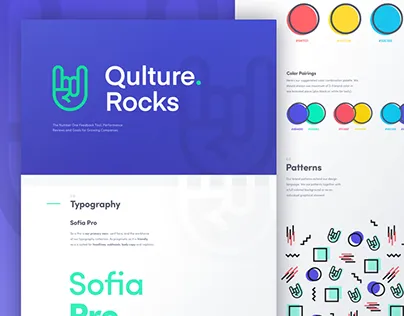 Qulture.Rocks brand asset featured on behance.net