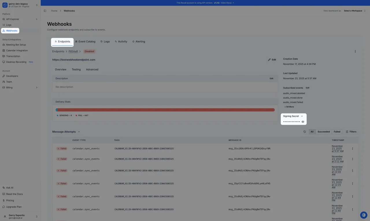 Recall.ai brand asset featured on docs.recall.ai