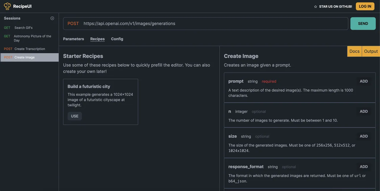 RecipeUI brand asset featured on github.com