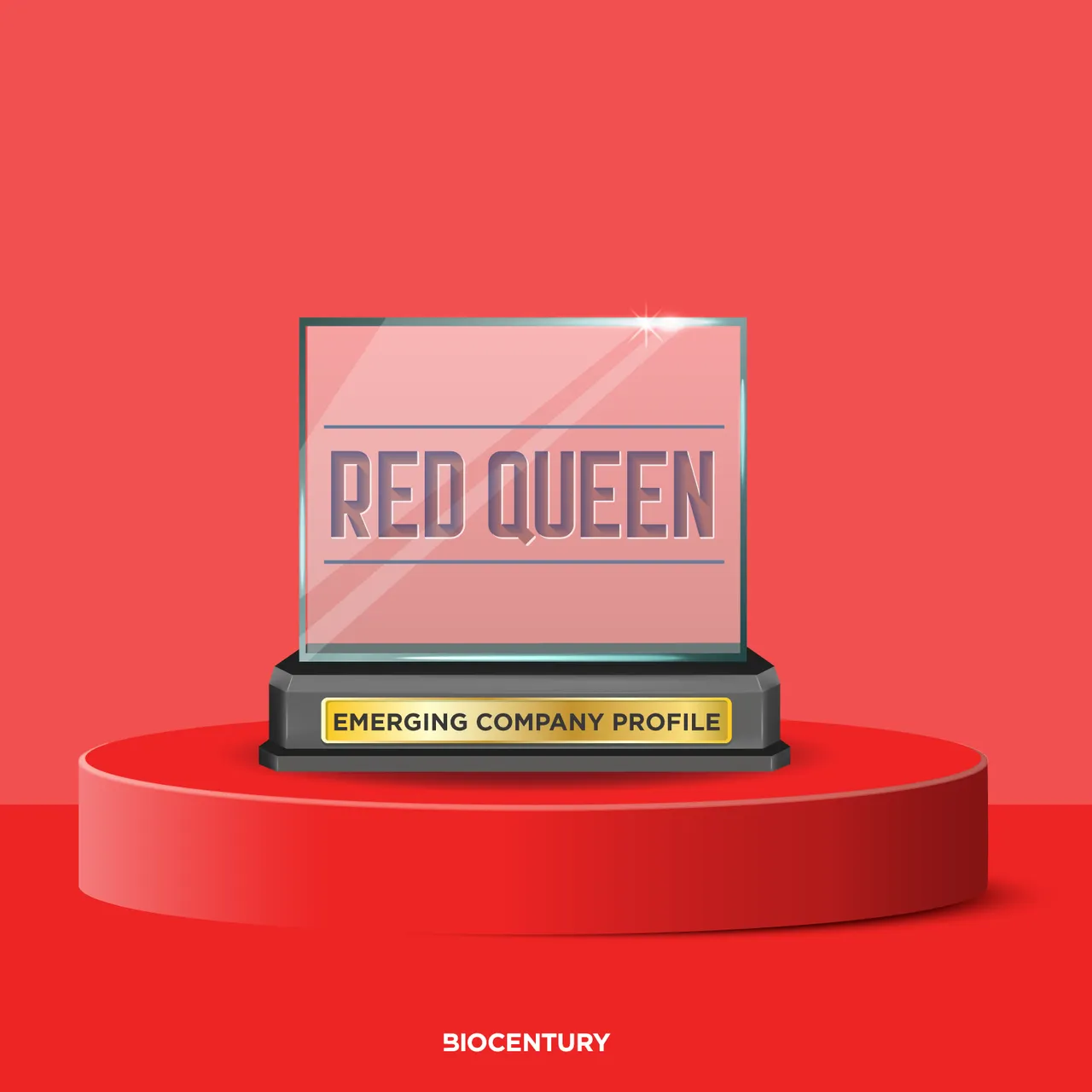 Red Queen Bio brand asset featured on biocentury.com