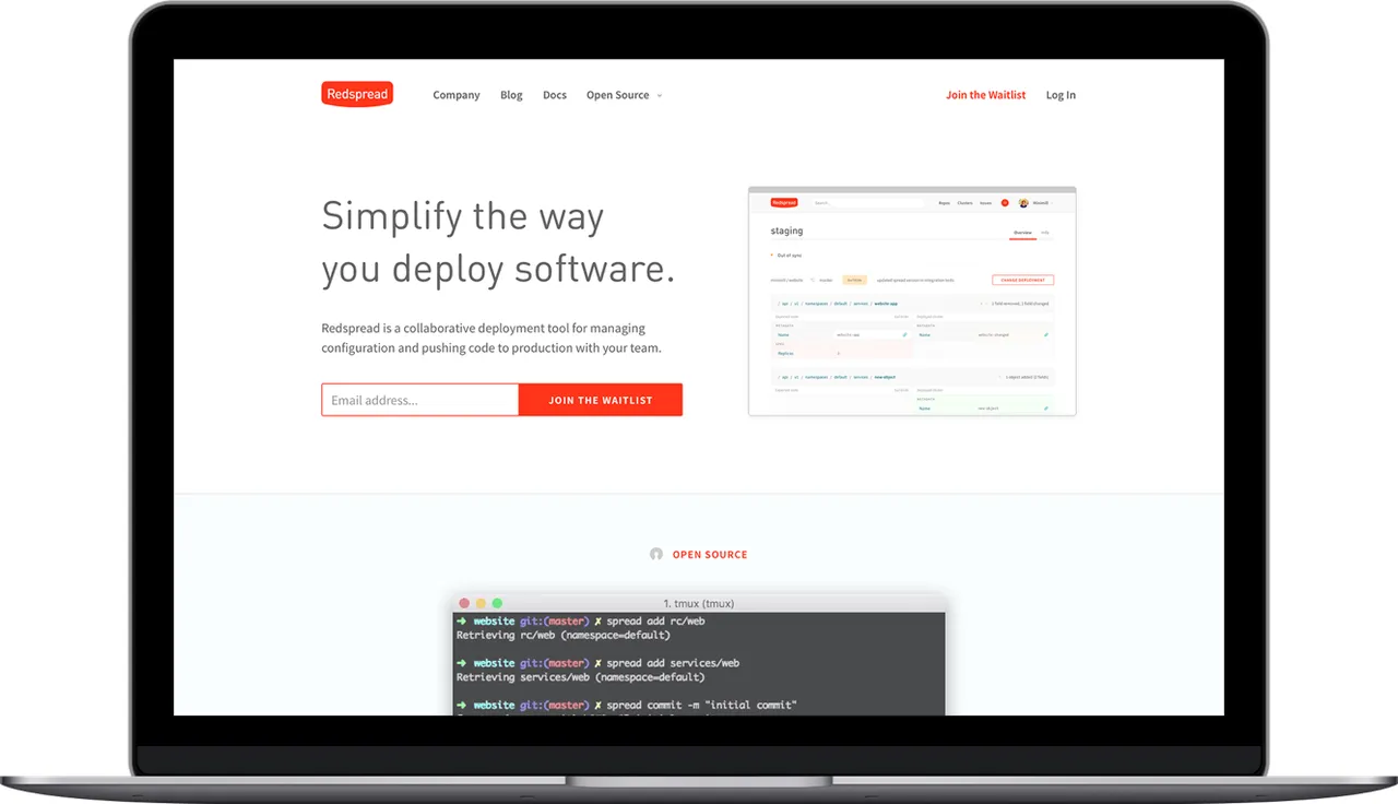 Redspread brand asset featured on minimill.co