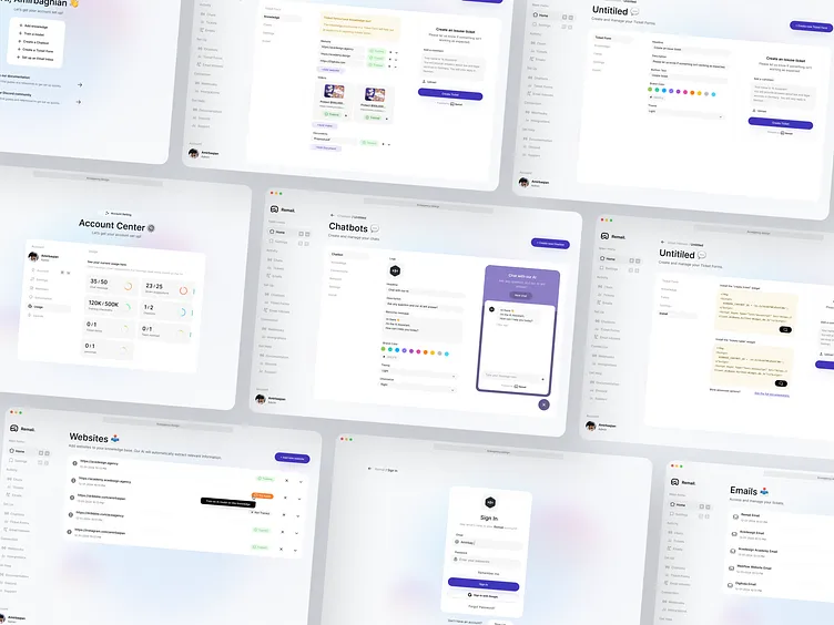 reMail brand asset featured on dribbble.com
