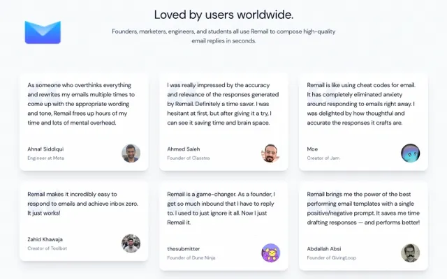 reMail brand asset featured on workspace.google.com