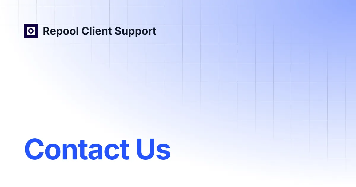 Repool brand asset featured on docs.repool.com