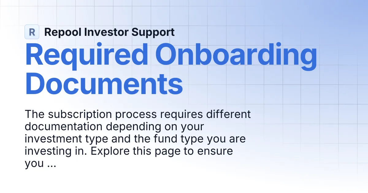 Repool brand asset featured on investorsupport.repool.com