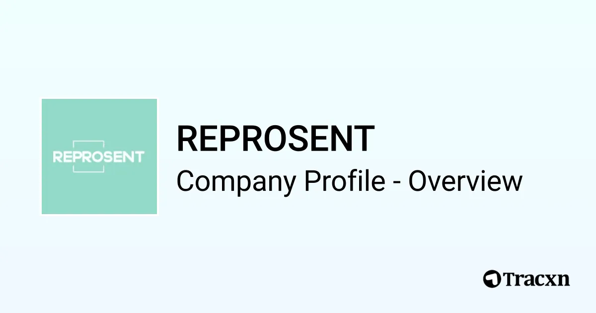 REPROSENT brand asset featured on tracxn.com