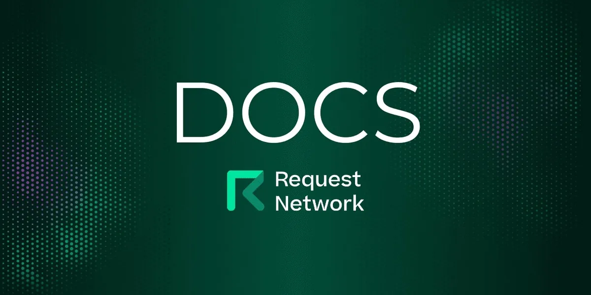 Request Network brand asset featured on docs.request.network