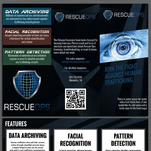 Rescue Forensics brand asset featured on 99designs.com