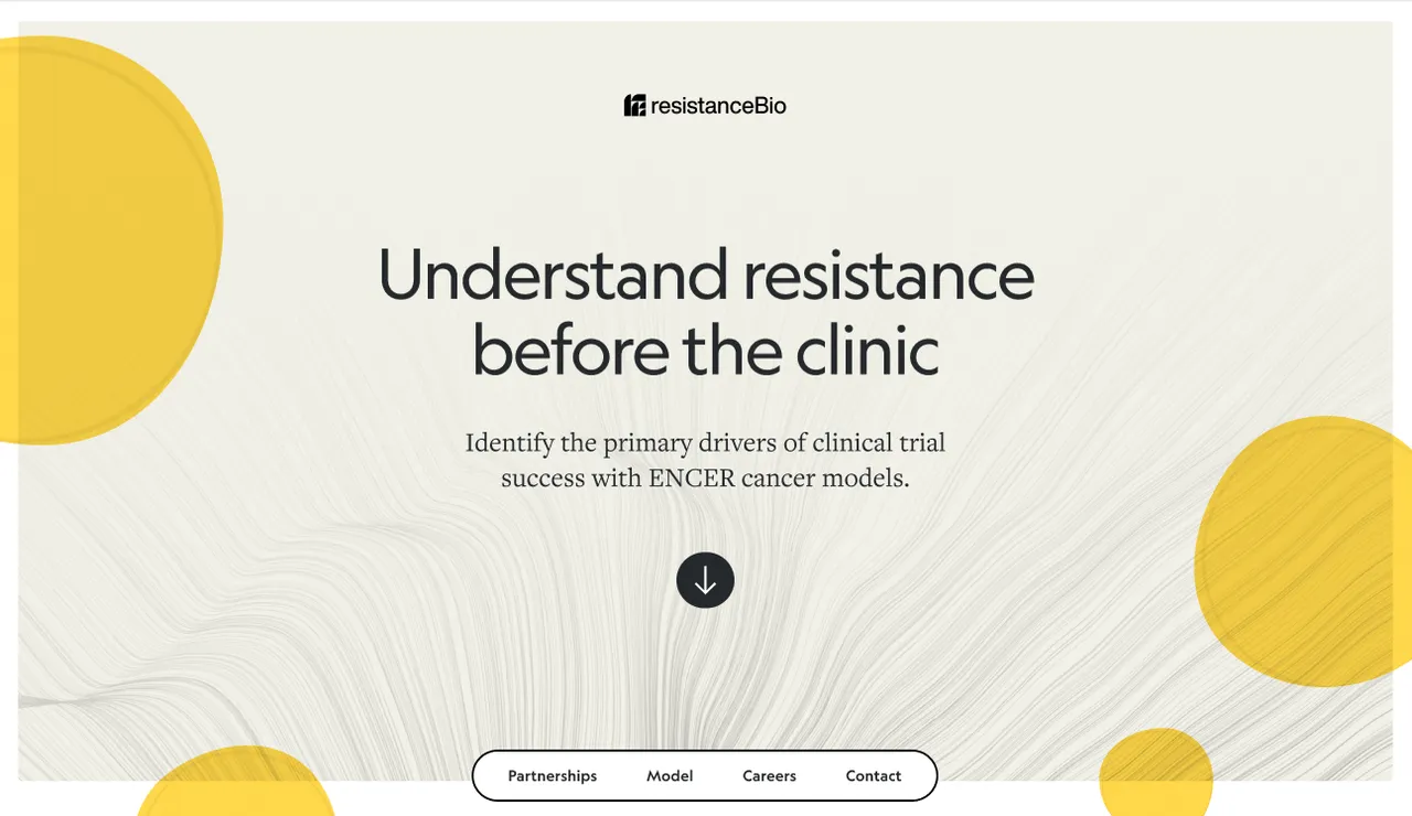 ResistanceBio brand asset featured on resistancebio-landing-page-stage-1.webflow.io