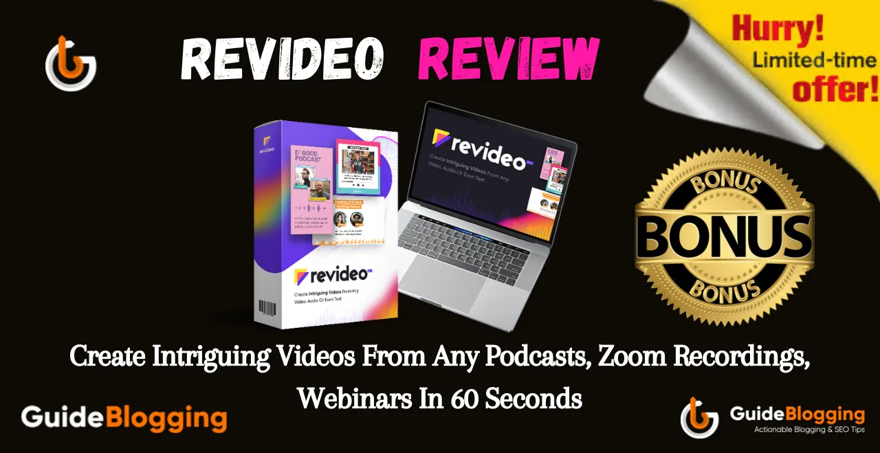 Revideo brand asset featured on guideblogging.com