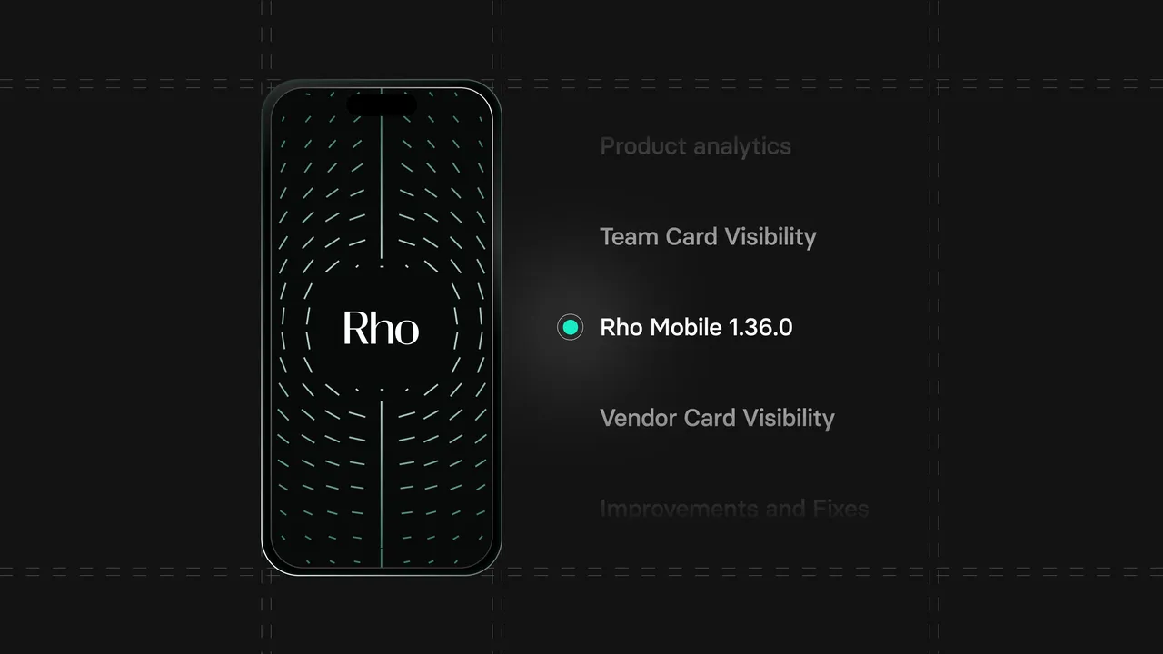 Rho brand asset featured on rho.co