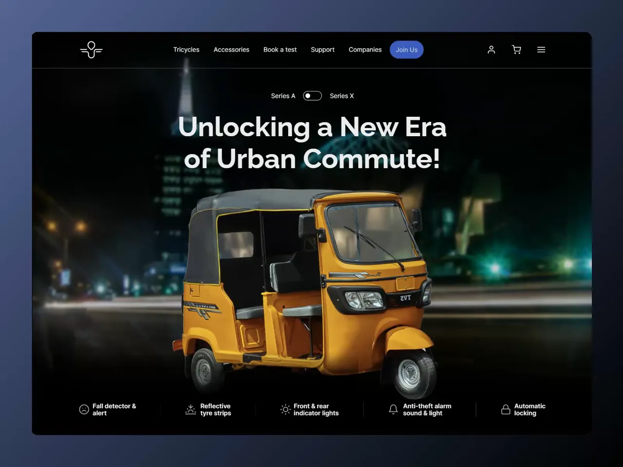 Rickshaw brand asset featured on dribbble.com