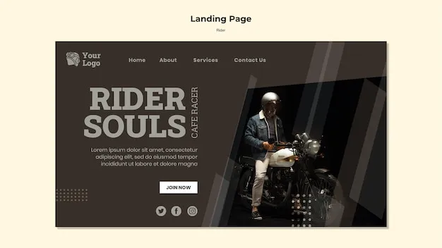 Rider brand asset featured on freepik.com