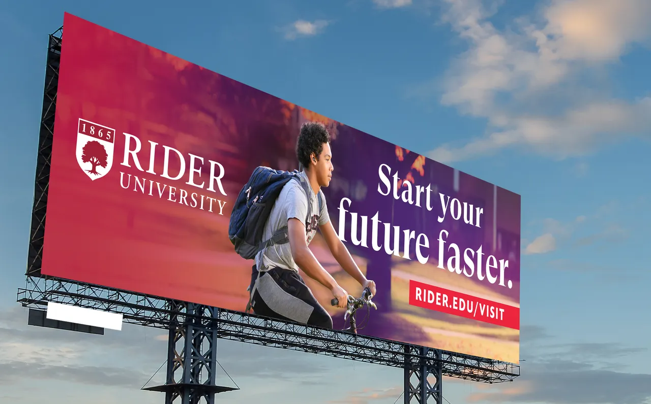 Rider brand asset featured on rider.edu