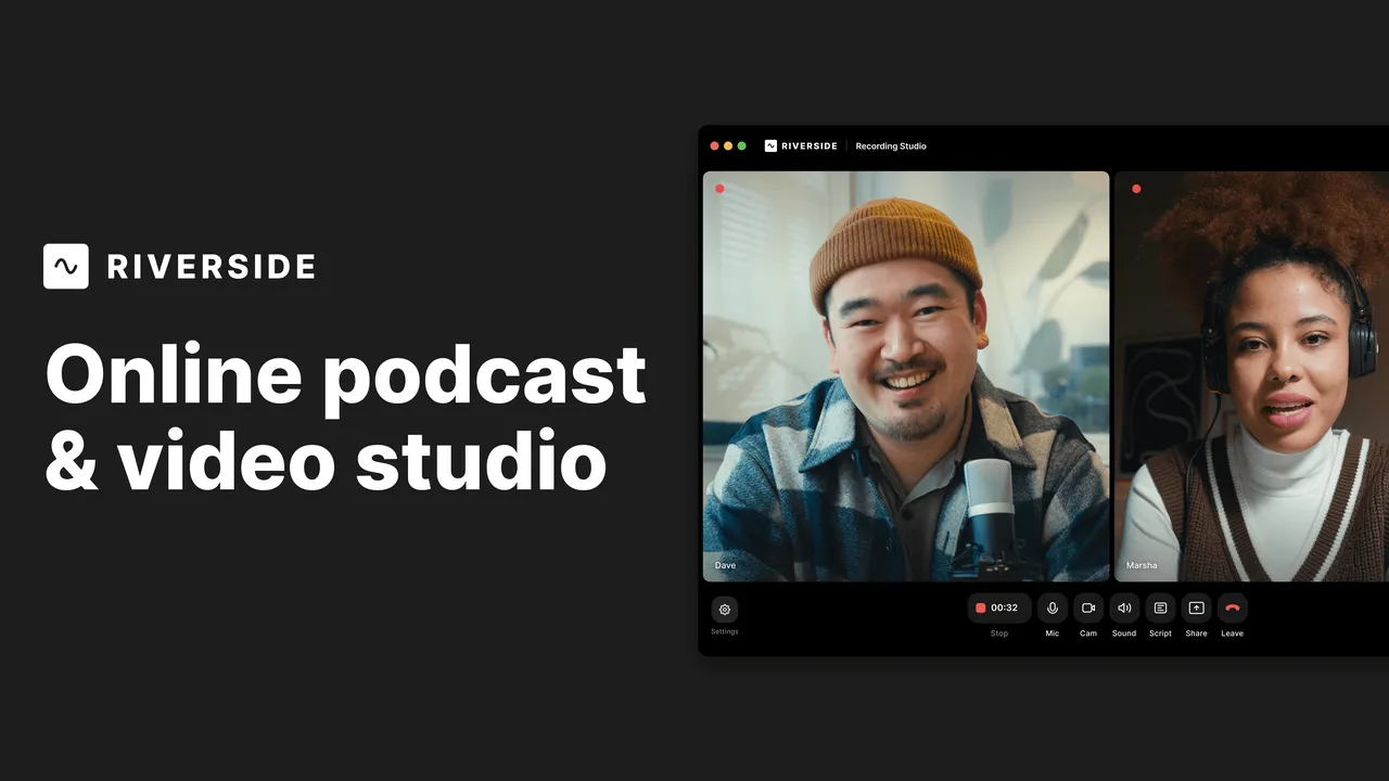 Riverside brand asset featured on riverside.fm