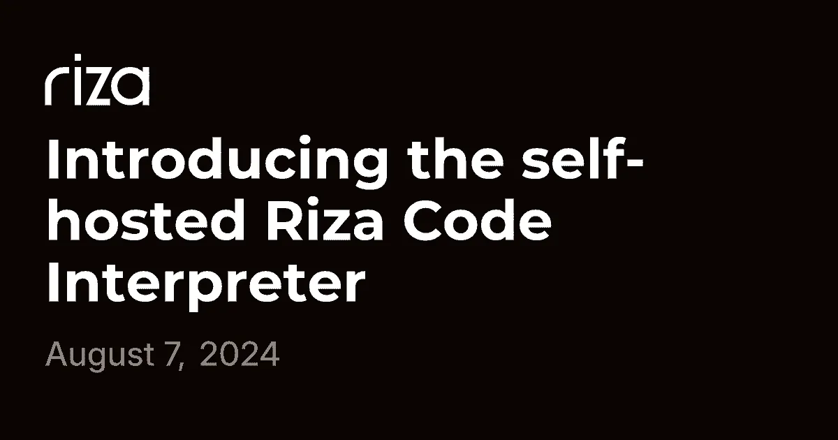 Riza brand asset featured on riza.io