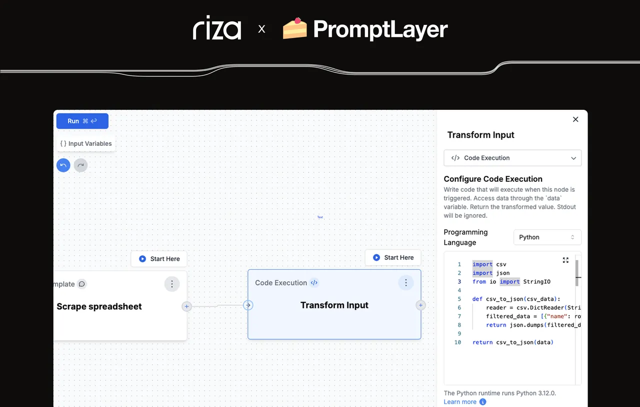 Riza brand asset featured on riza.io