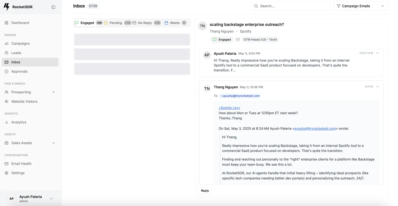 RocketSDR brand asset featured on rocketsdr.ai