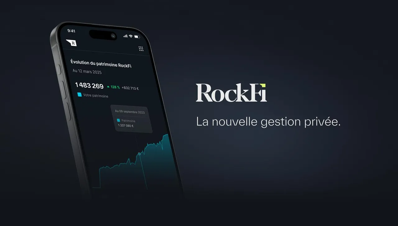 RockFi brand asset featured on rockfi.fr