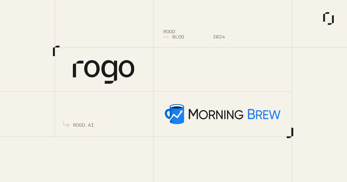Rogo brand asset featured on rogo.ai