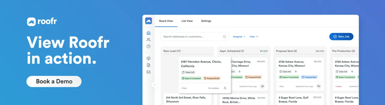 Roofr brand asset featured on roofr.com