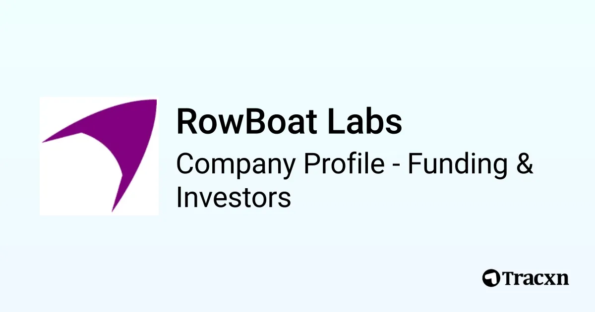 RowBoat Labs brand asset featured on tracxn.com