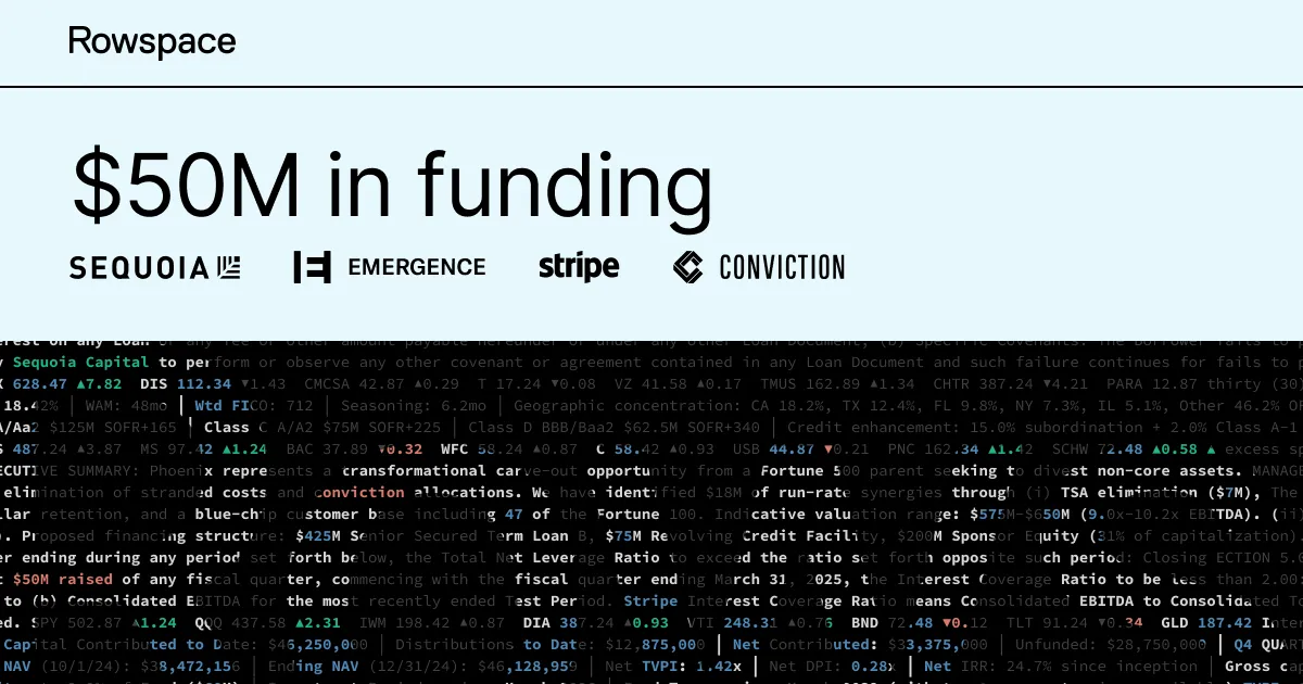 Rowspace brand asset featured on rowspace.ai