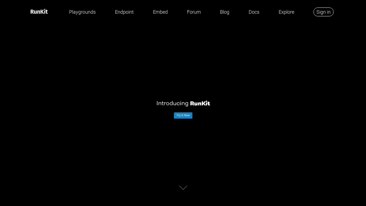 RunKit brand asset featured on saashub.com